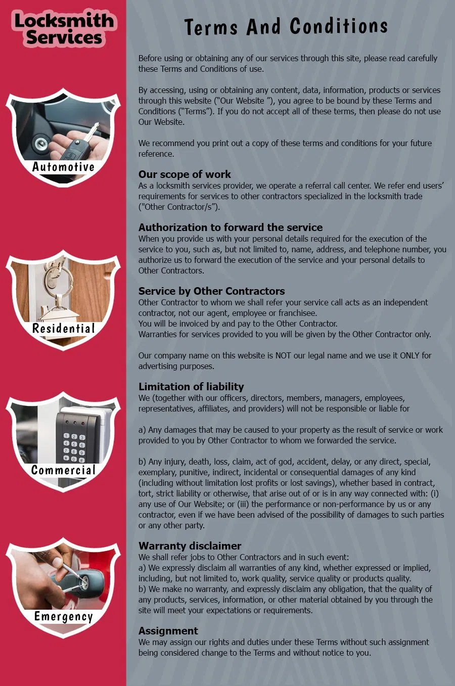 San Francisco Affordable Locksmith San Francisco, CA 415-366-5836 - TermsAndCondition-14